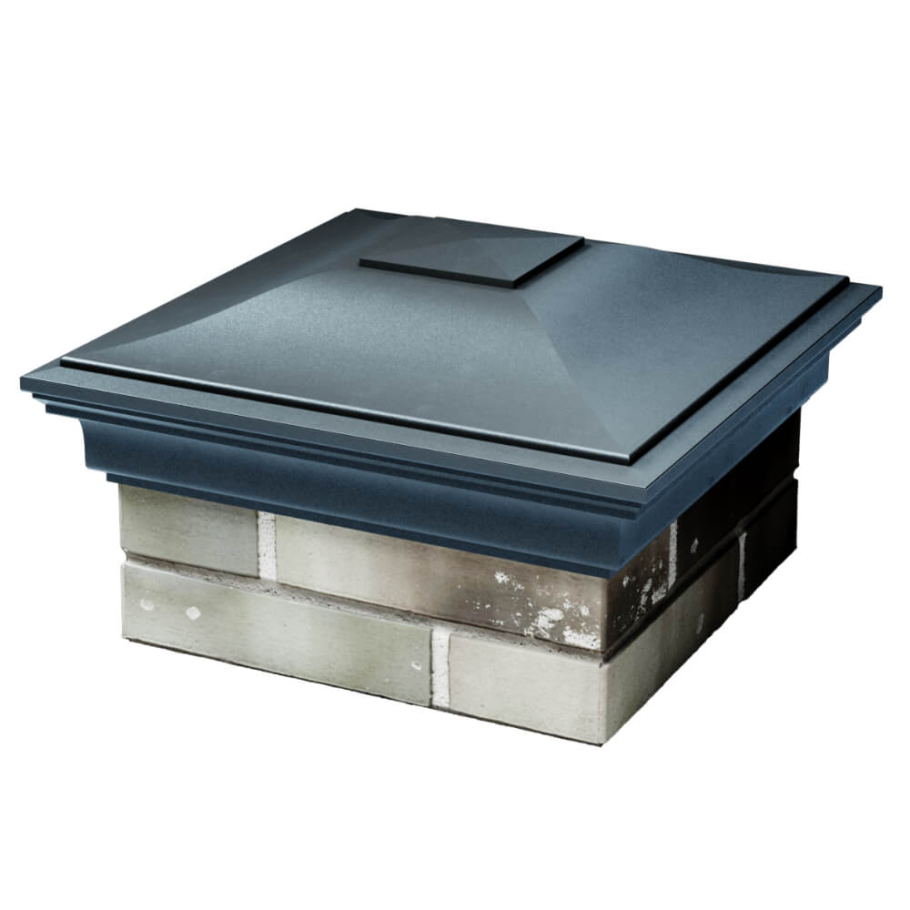 Колпак Zking Монблан Серый на столб 1.5х1.5 кирпича (385х385мм) в Нягани фото