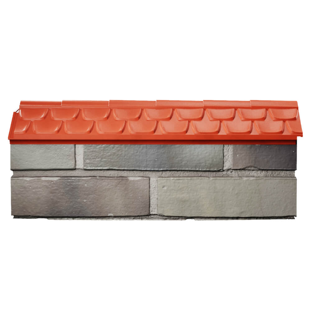 Парапет Zking Эльбрус Красный с посадкой на 0.5 кирпича (130мм) в Нягани фото