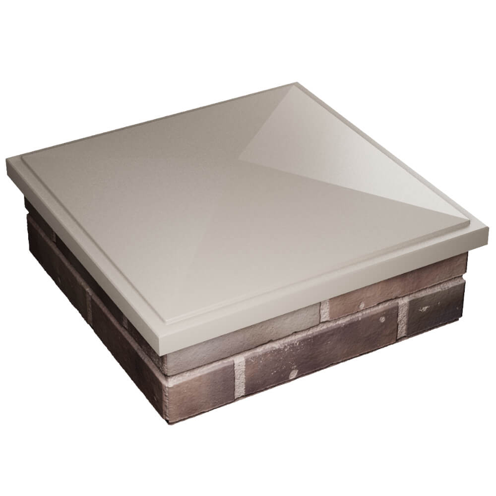 Колпак Zking БонаМоно Бежевый на столб 2х2 кирпича (515х515, 530х530мм) в Нягани фото