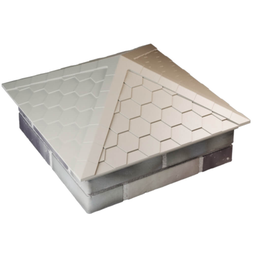 Колпак Zking Эверест Бежевый на столб 2х2 кирпича (535х535мм) Нягань фото