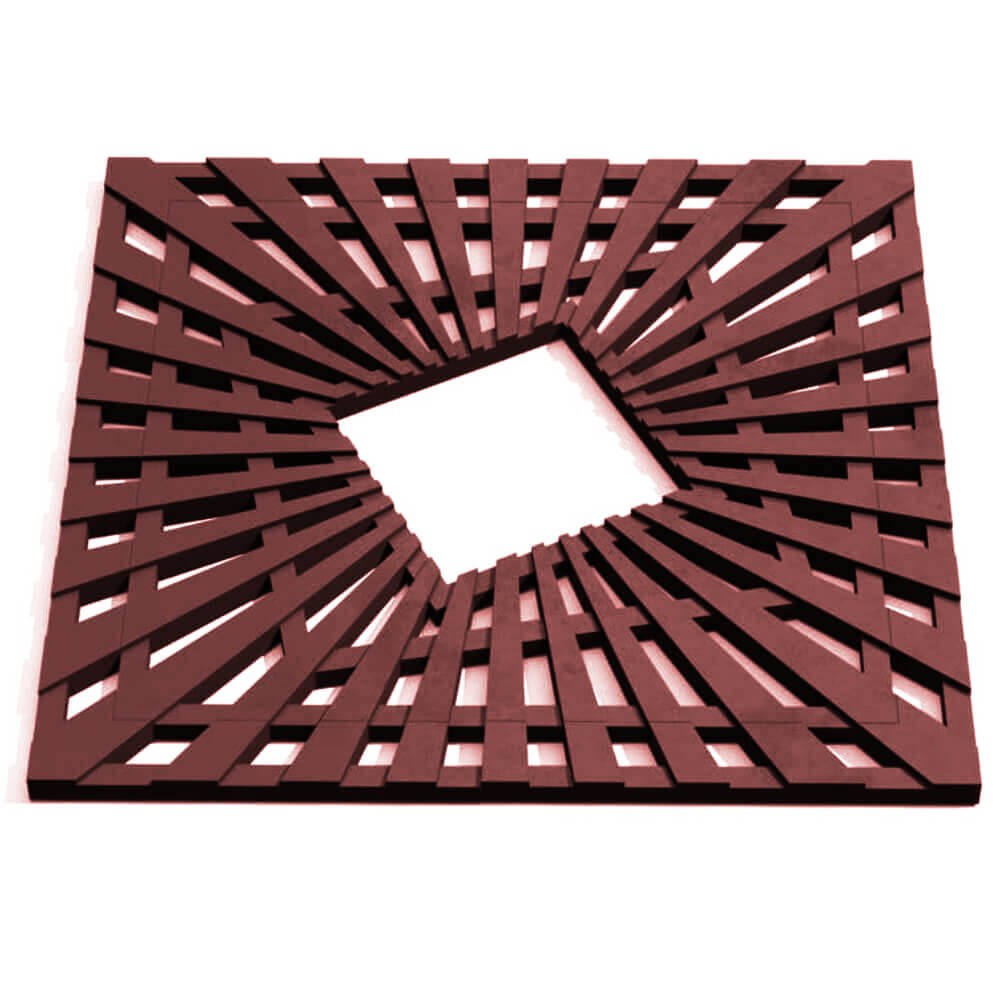 Приствольная решетка для дерева ZKING ATMOSPHERE 1.2х1.2м Коричневая Нягань фото