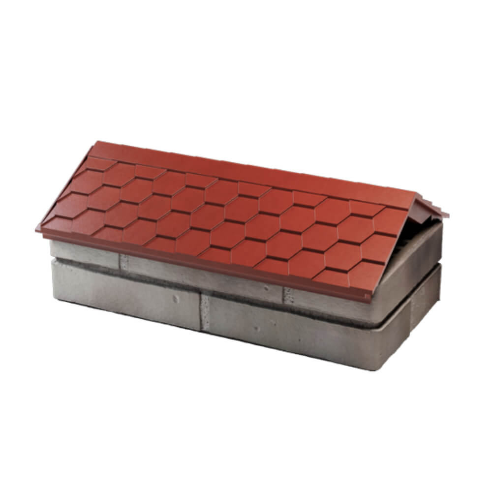 Парапет Zking Эверест Красный с посадкой на 1 кирпич (200/225/255мм) в Нягани фото