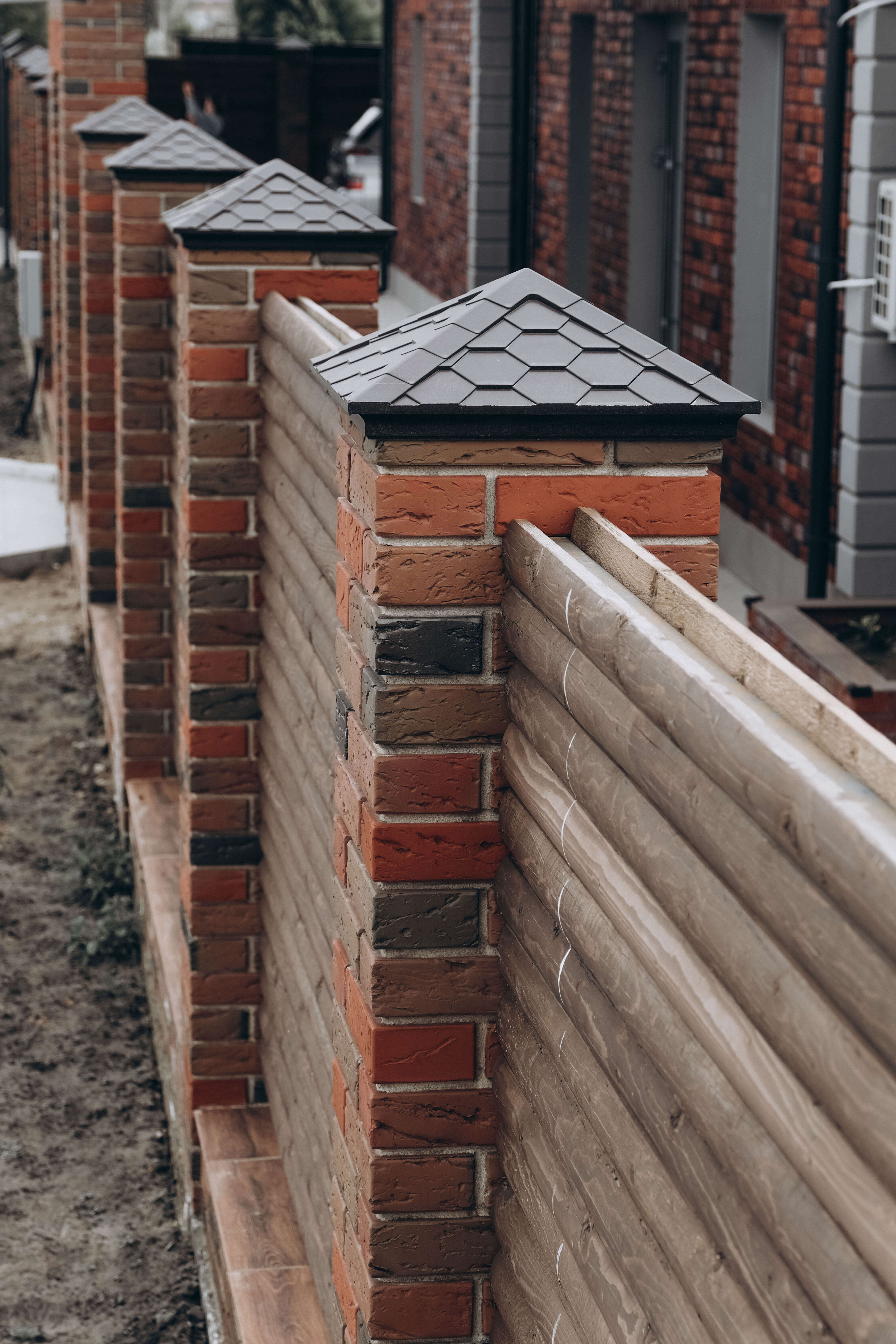 Колпак Zking Эверест Коричневый на столб 1.5х1.5 кирпича (390х390мм) в Нягани фото