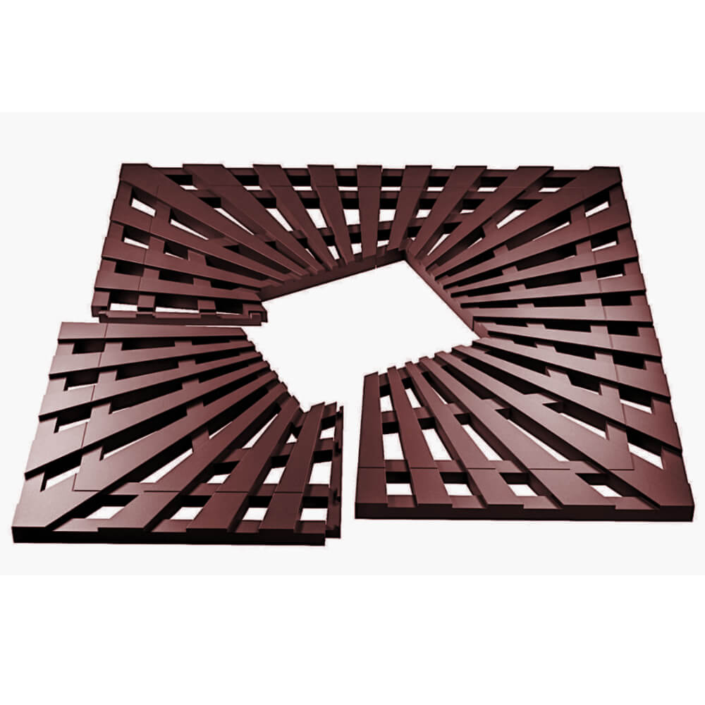 Приствольная решетка для дерева ZKING ATMOSPHERE 1.2х1.2м Коричневая в Нягани фото