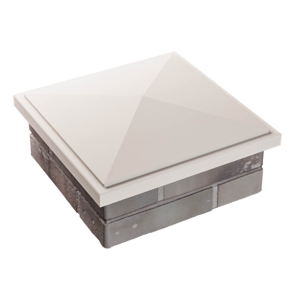 Колпак Zking БонаМоно Бежевый на столб 1.5х1.5 кирпича (385х385, 400х400мм) в Нягани фото