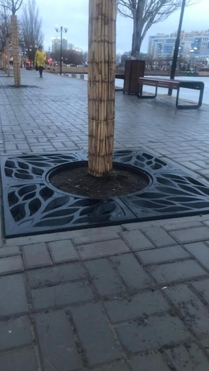 Приствольная решетка для дерева ZKING CRUST 1.2х1.2м Черная в Нягани фото