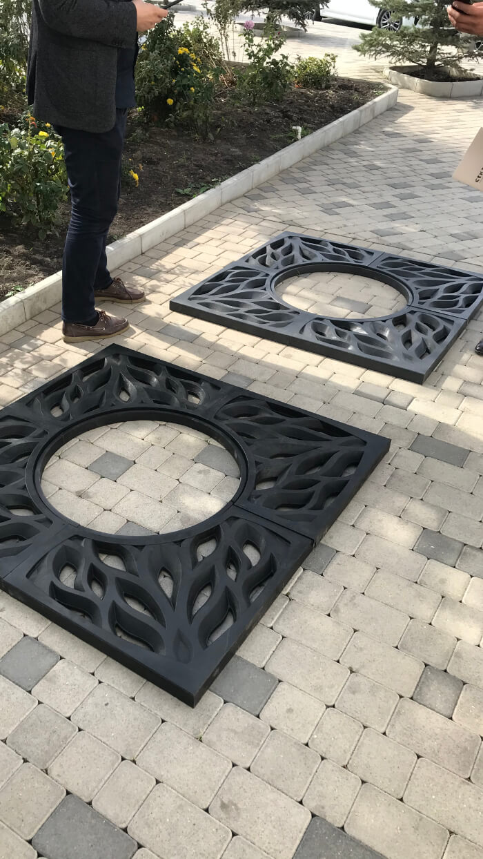 Приствольная решетка для дерева ZKING CRUST 1.2х1.2м Черная в Нягани фото