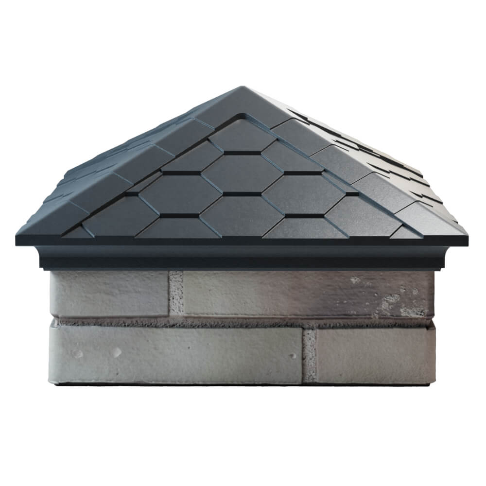 Колпак Zking Эверест Серый на столб 1.5х1.5 кирпича (390х390мм) Нягань фото