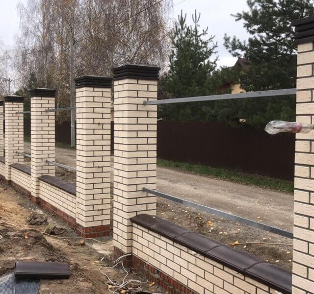 Колпак Zking Бона ХайТек Коричневый на столб 1.5х1.5 кирпича (385х385мм) в Нягани фото