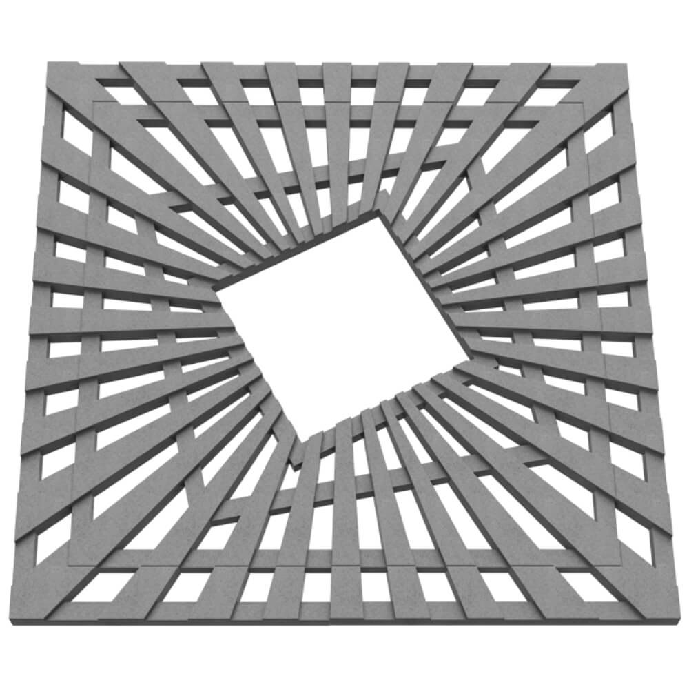 Приствольная решетка для дерева ZKING ATMOSPHERE 1.2х1.2м Серая в Нягани фото