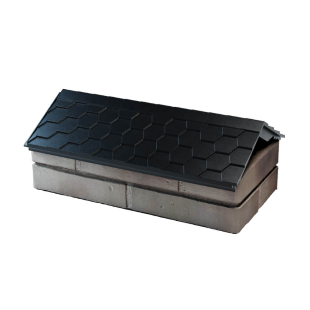 Парапет Zking Эверест Черный с посадкой на 1 кирпич (200/225/255мм) в Нягани фото