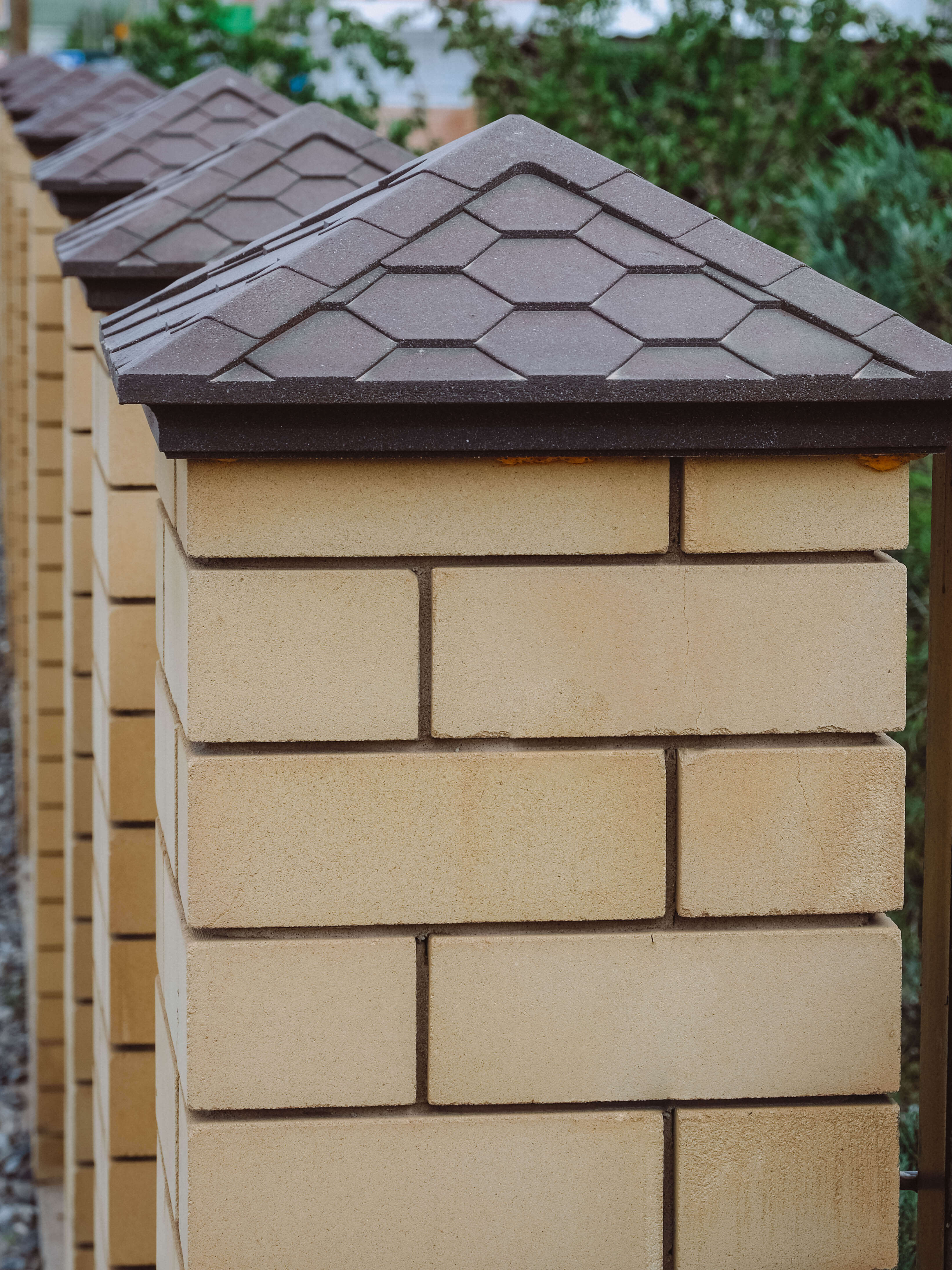 Колпак Zking Эверест Коричневый на столб 1.5х1.5 кирпича (390х390мм) в Нягани фото