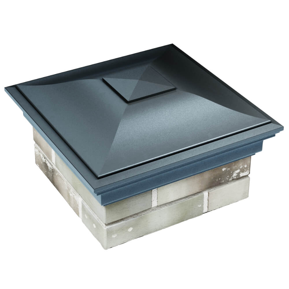 Колпак Zking Монблан Серый на столб 1.5х1.5 кирпича (385х385мм) в Нягани фото