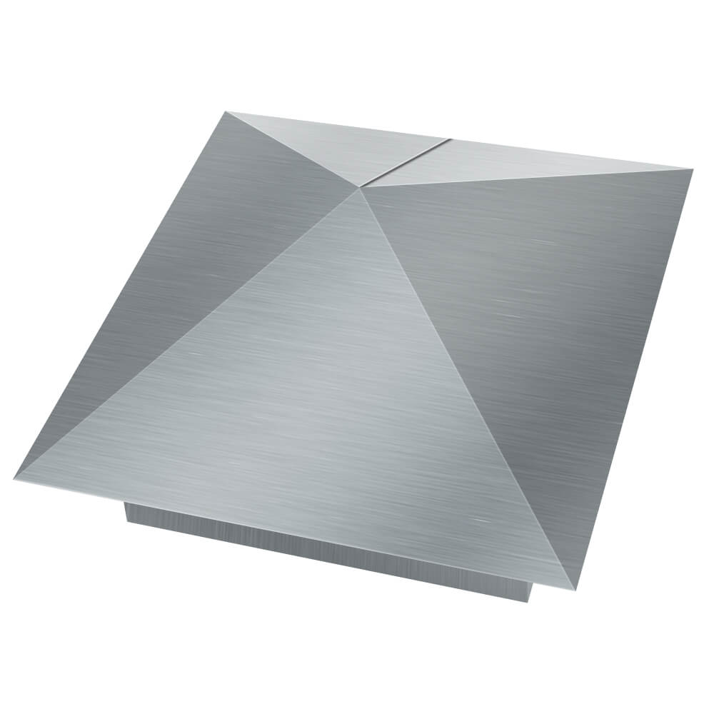 Колпак металлический 380х380мм оцинкованный заборный Нягань фото