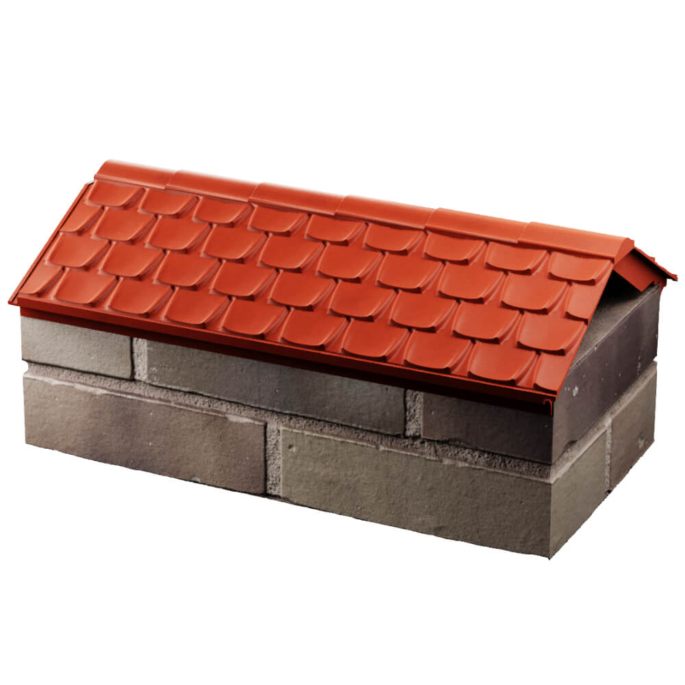 Парапет Zking Эльбрус Красный с посадкой на 1 кирпич (255мм) в Нягани фото