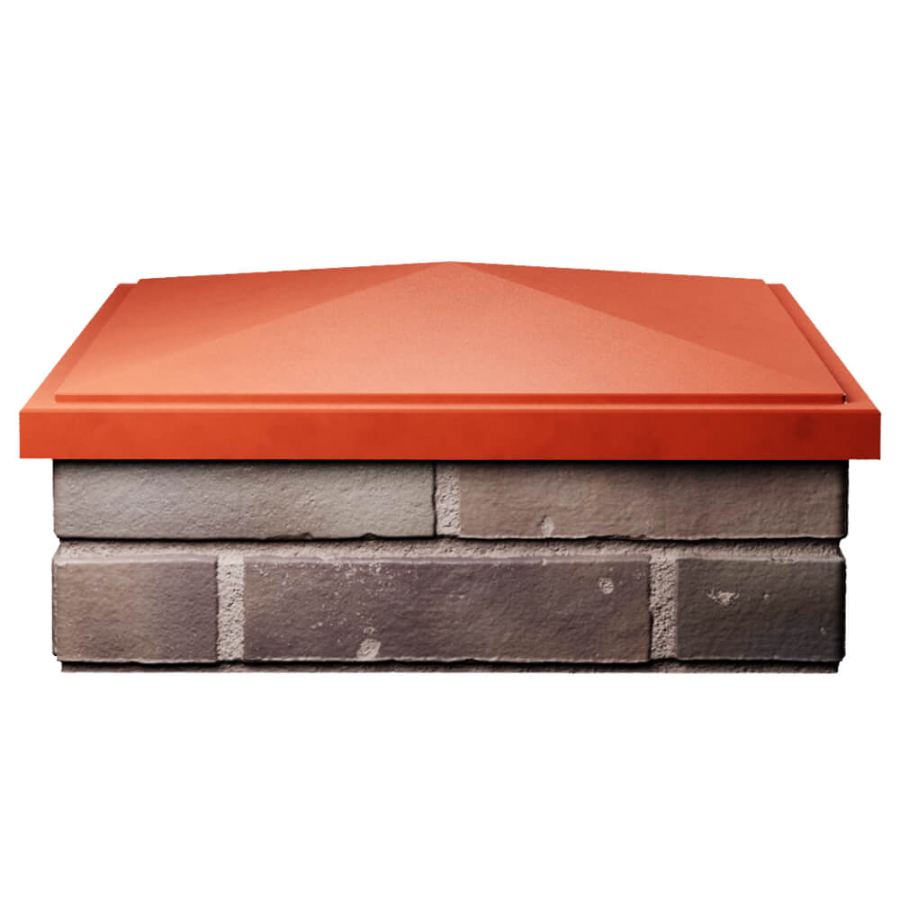 Колпак Zking БонаМоно Красный на столб 2х2 кирпича (515х515, 530х530мм) Нягань фото