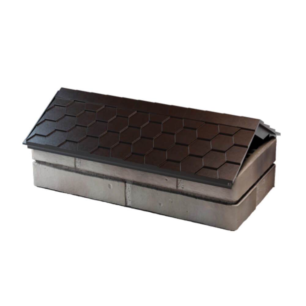 Парапет Zking Эверест Коричневый с посадкой на 1 кирпич (200/225/255мм) в Нягани фото