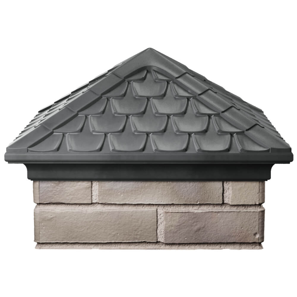 Колпак Zking Эльбрус Серый на столб 1.5х1.5 кирпича (385х385мм) Нягань фото