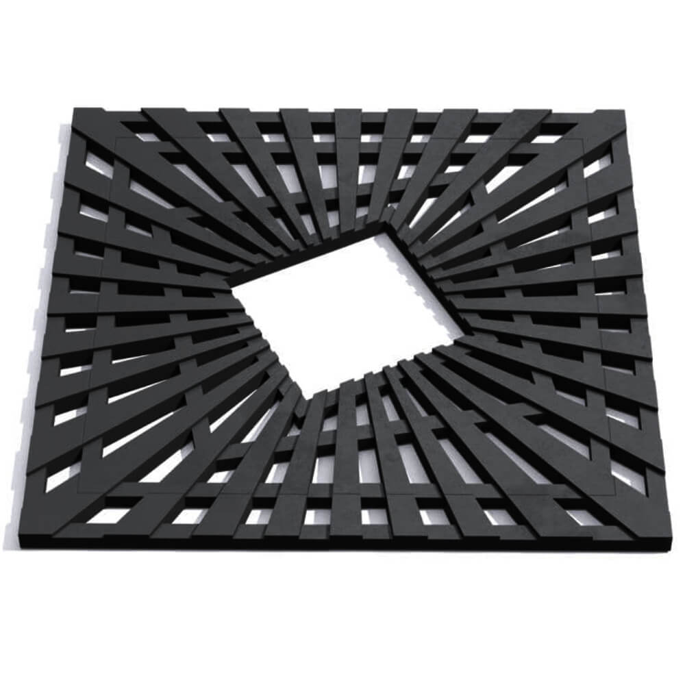 Приствольная решетка для дерева ZKING ATMOSPHERE 1.2х1.2м Черная Нягань фото