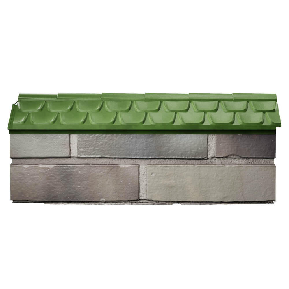 Парапет Zking Эльбрус Зеленый с посадкой на 0.5 кирпича (130мм) в Нягани фото