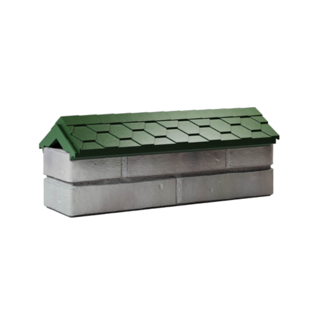 Парапет Zking Эверест Зеленый с посадкой на 0.5 кирпича (130мм) Нягань фото