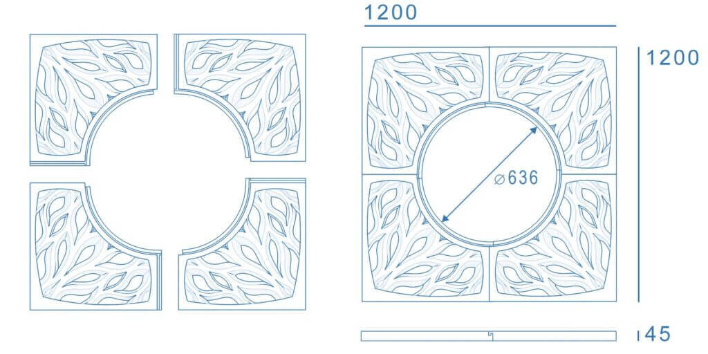 Приствольная решетка для дерева ZKING CRUST 1.2х1.2м Бежевая в Нягани фото