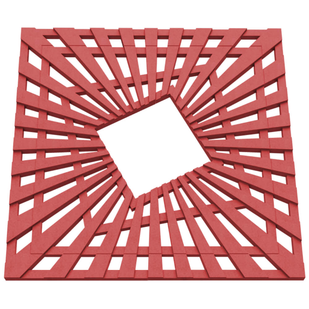 Приствольная решетка для дерева ZKING ATMOSPHERE 1.2х1.2м Красная в Нягани фото