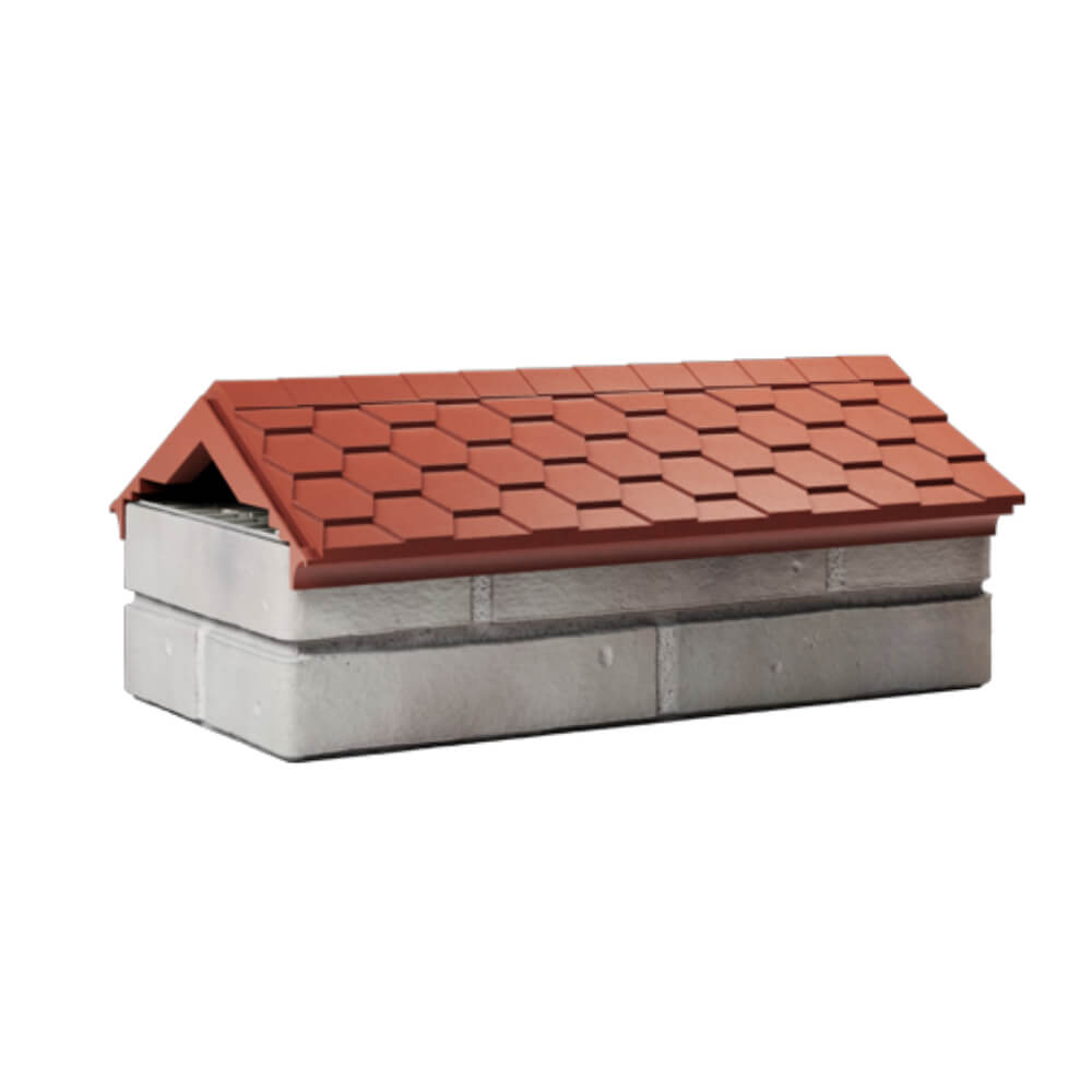 Парапет Zking Эверест Красный с посадкой на 1 кирпич (200/225/255мм) Нягань фото
