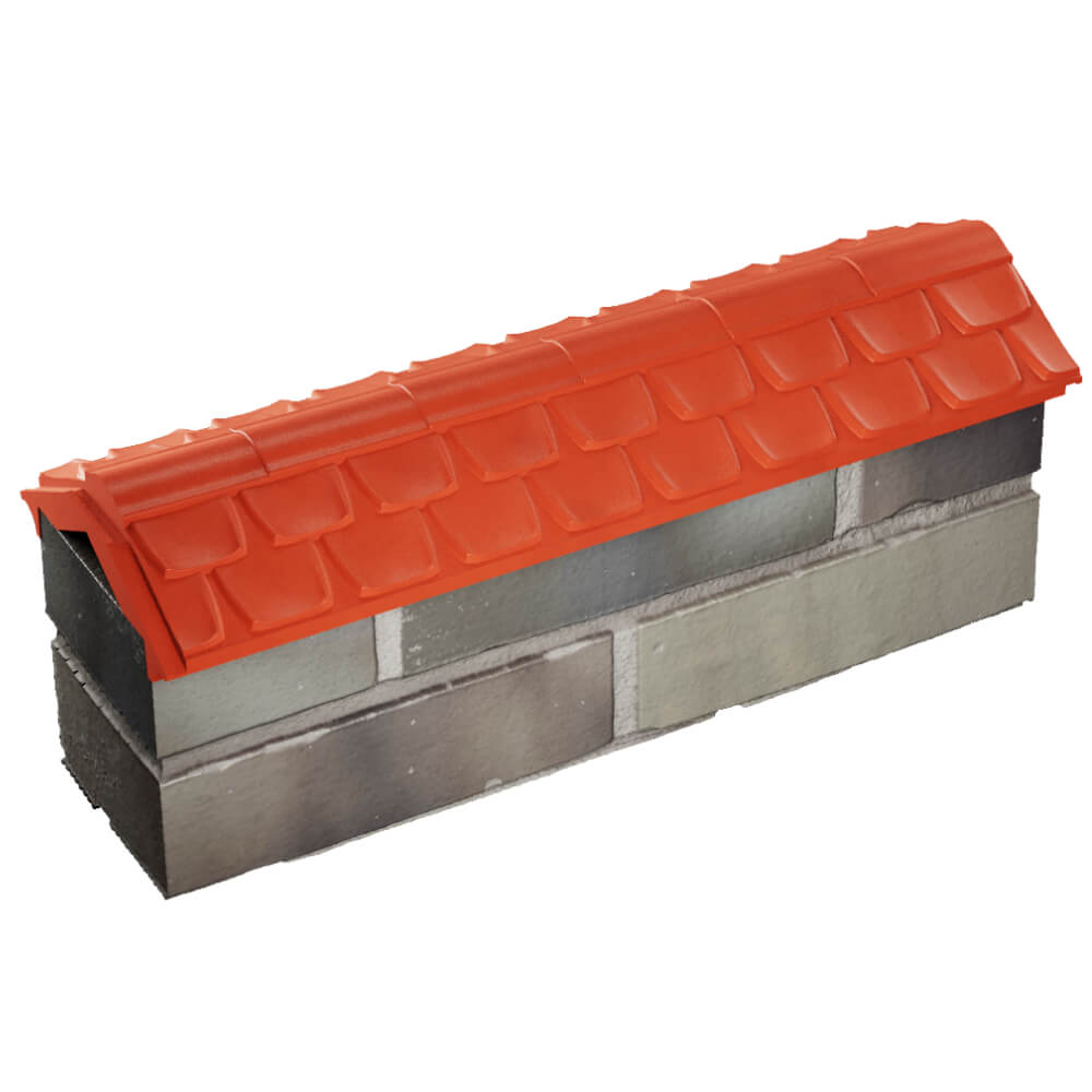 Парапет Zking Эльбрус Красный с посадкой на 0.5 кирпича (130мм) в Нягани фото