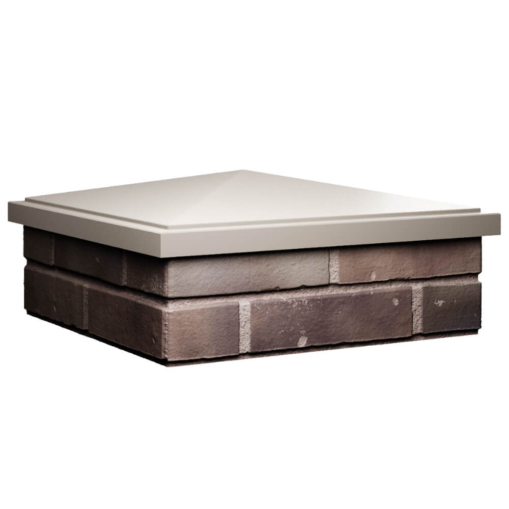 Колпак Zking БонаМоно Бежевый на столб 2х2 кирпича (515х515, 530х530мм) в Нягани фото