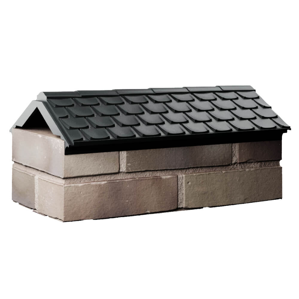 Парапет Zking Эльбрус Черный с посадкой на 1 кирпич (255мм) Нягань фото