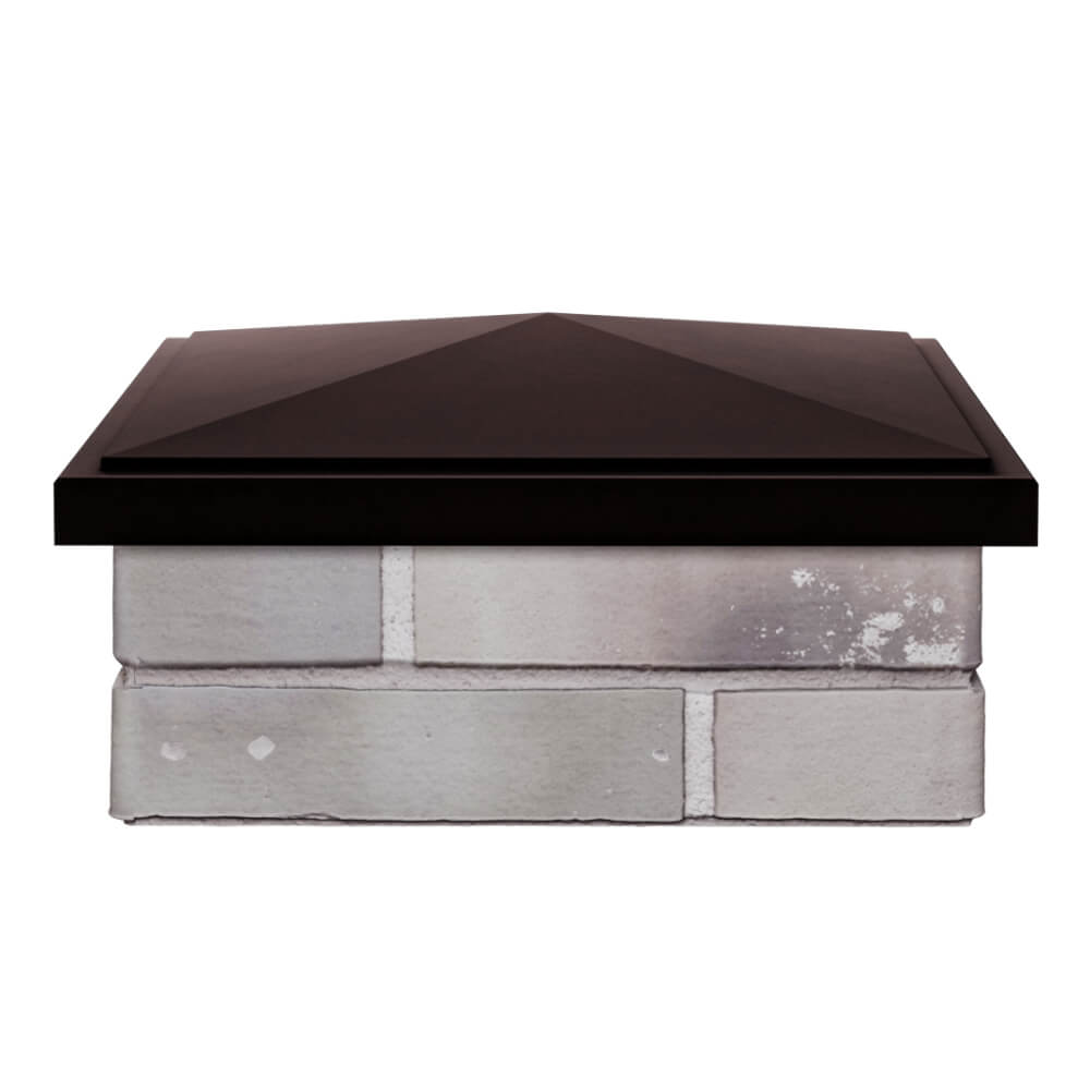 Колпак Zking БонаМоно Коричневый на столб 1.5х1.5 кирпича (385х385, 400х400мм) Нягань фото