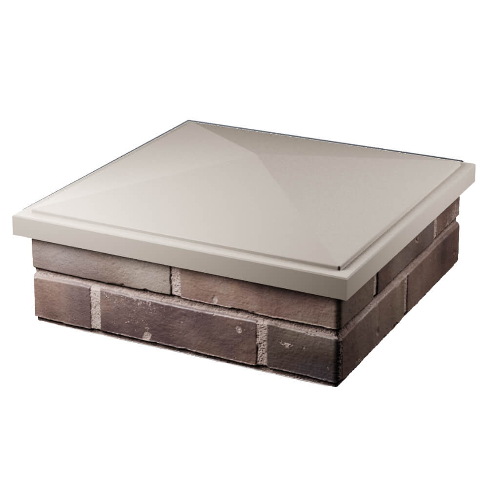 Колпак Zking БонаМоно Бежевый на столб 2х2 кирпича (515х515, 530х530мм) в Нягани фото