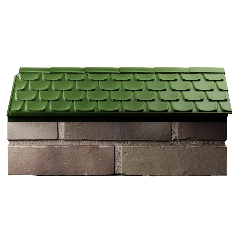 Парапет Zking Эльбрус Зеленый с посадкой на 1 кирпич (255мм) в Нягани фото