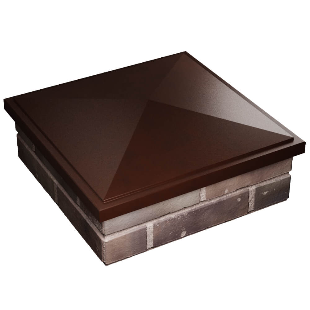 Колпак Zking БонаМоно Коричневый на столб 2х2 кирпича (515х515, 530х530мм) в Нягани фото