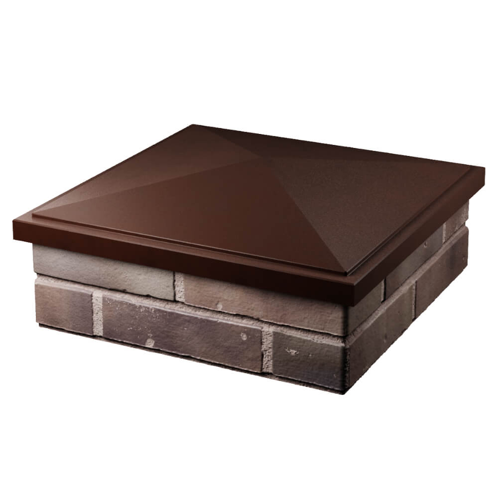 Колпак Zking БонаМоно Коричневый на столб 2х2 кирпича (515х515, 530х530мм) в Нягани фото