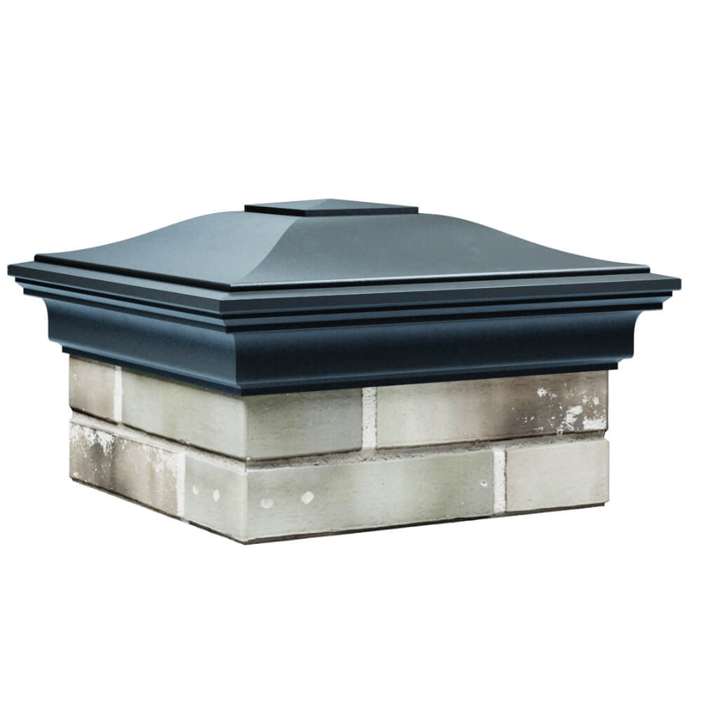 Колпак Zking Монблан Серый на столб 1.5х1.5 кирпича (385х385мм) в Нягани фото