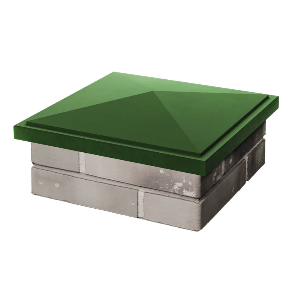 Колпак Zking БонаМоно Зеленый на столб 1.5х1.5 кирпича (385х385, 400х400мм) в Нягани фото