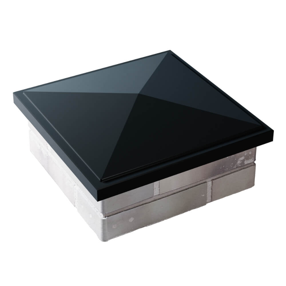 Колпак Zking БонаМоно Черный на столб 1.5х1.5 кирпича (385х385, 400х400мм) в Нягани фото