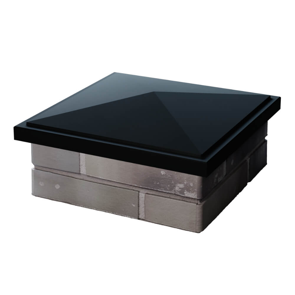 Колпак Zking БонаМоно Черный на столб 1.5х1.5 кирпича (385х385, 400х400мм) в Нягани фото