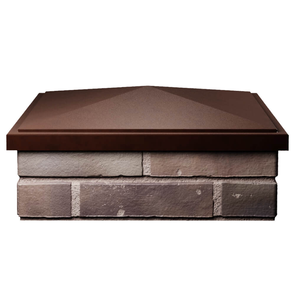 Колпак Zking БонаМоно Коричневый на столб 2х2 кирпича (515х515, 530х530мм) Нягань фото