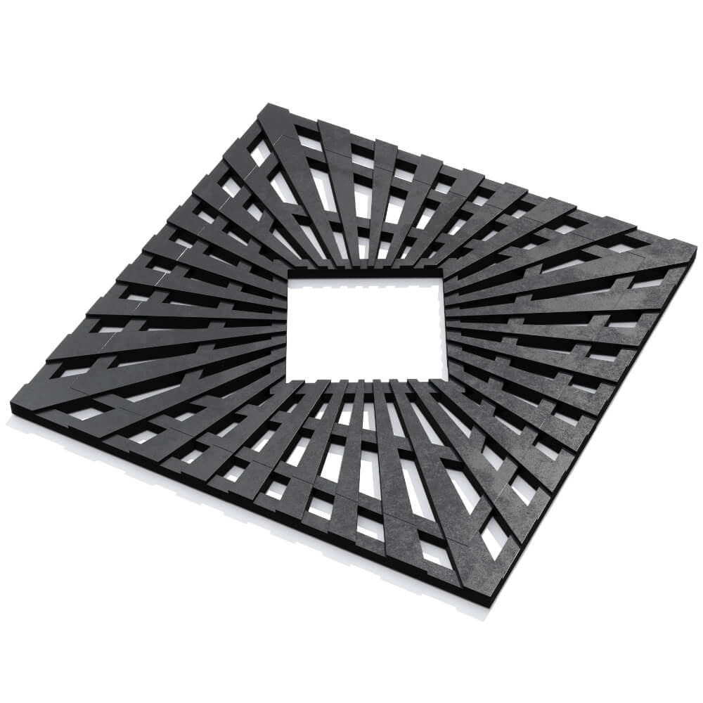 Приствольная решетка для дерева ZKING ATMOSPHERE 1.2х1.2м Черная в Нягани фото