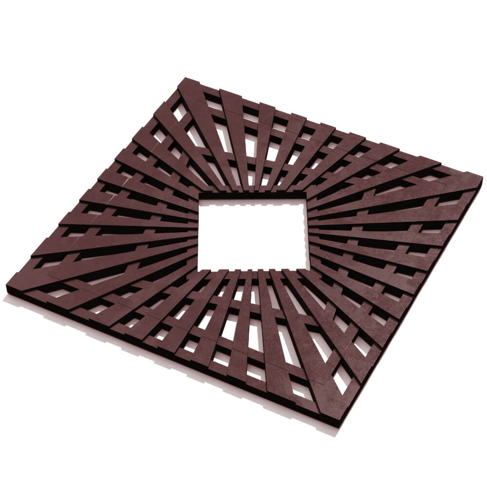 Приствольная решетка для дерева ZKING ATMOSPHERE 1.2х1.2м Коричневая в Нягани фото