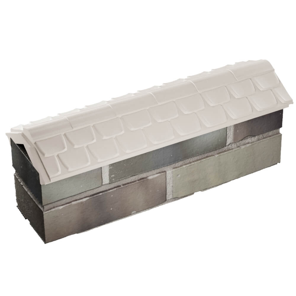 Парапет Zking Эльбрус Бежевый с посадкой на 0.5 кирпича (130мм) в Нягани фото