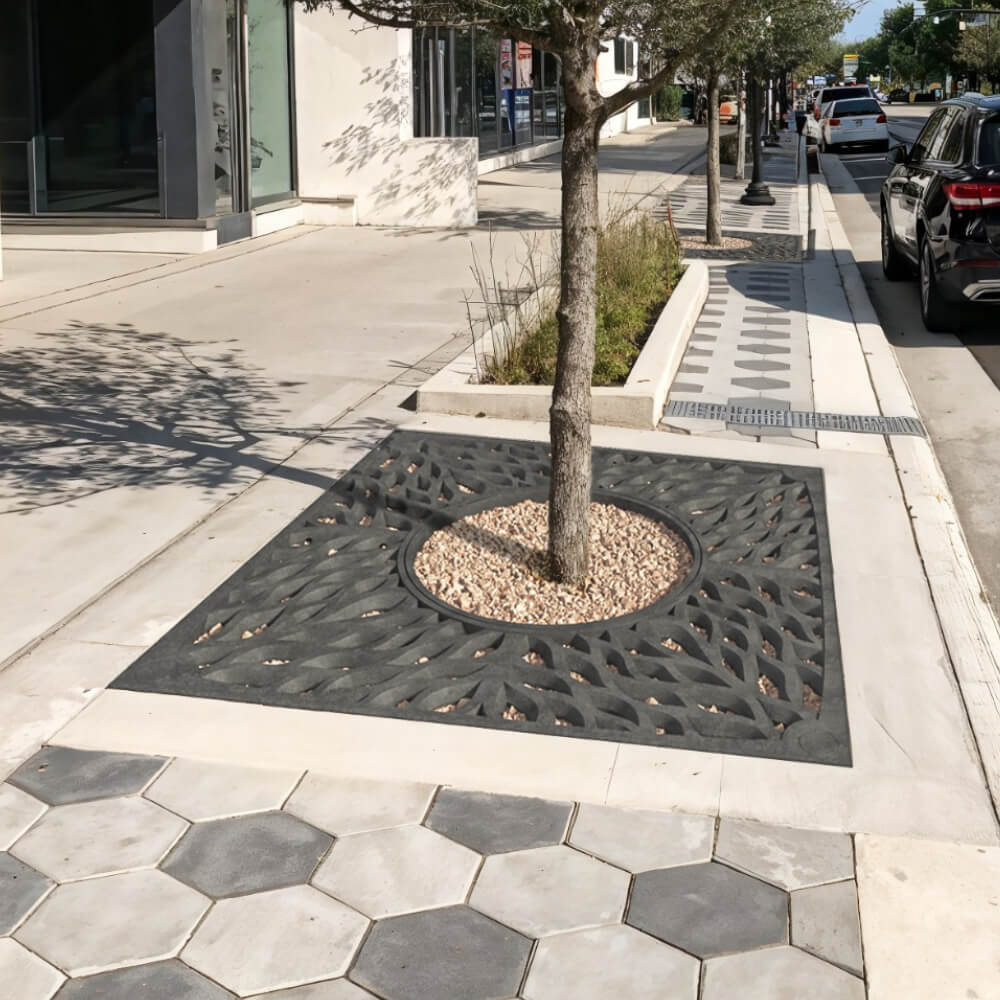 Приствольная решетка для дерева ZKING CRUST 2х2м Черная в Нягани фото