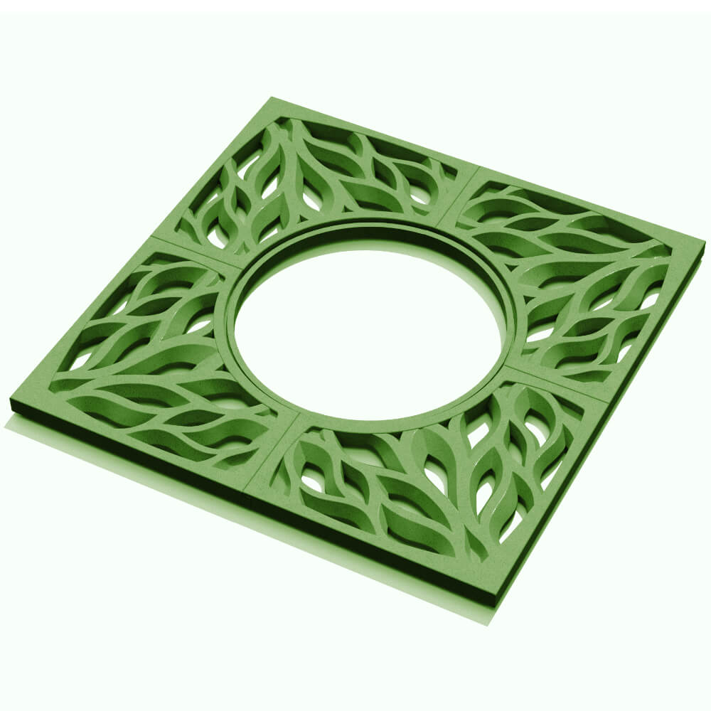 Приствольная решетка для дерева ZKING CRUST 1.2х1.2м Зеленая в Нягани фото