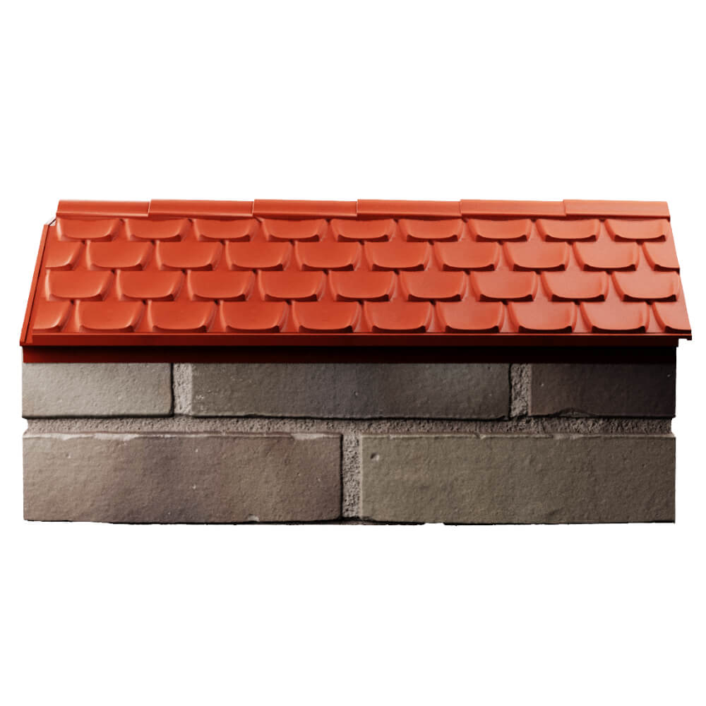 Парапет Zking Эльбрус Красный с посадкой на 1 кирпич (255мм) в Нягани фото