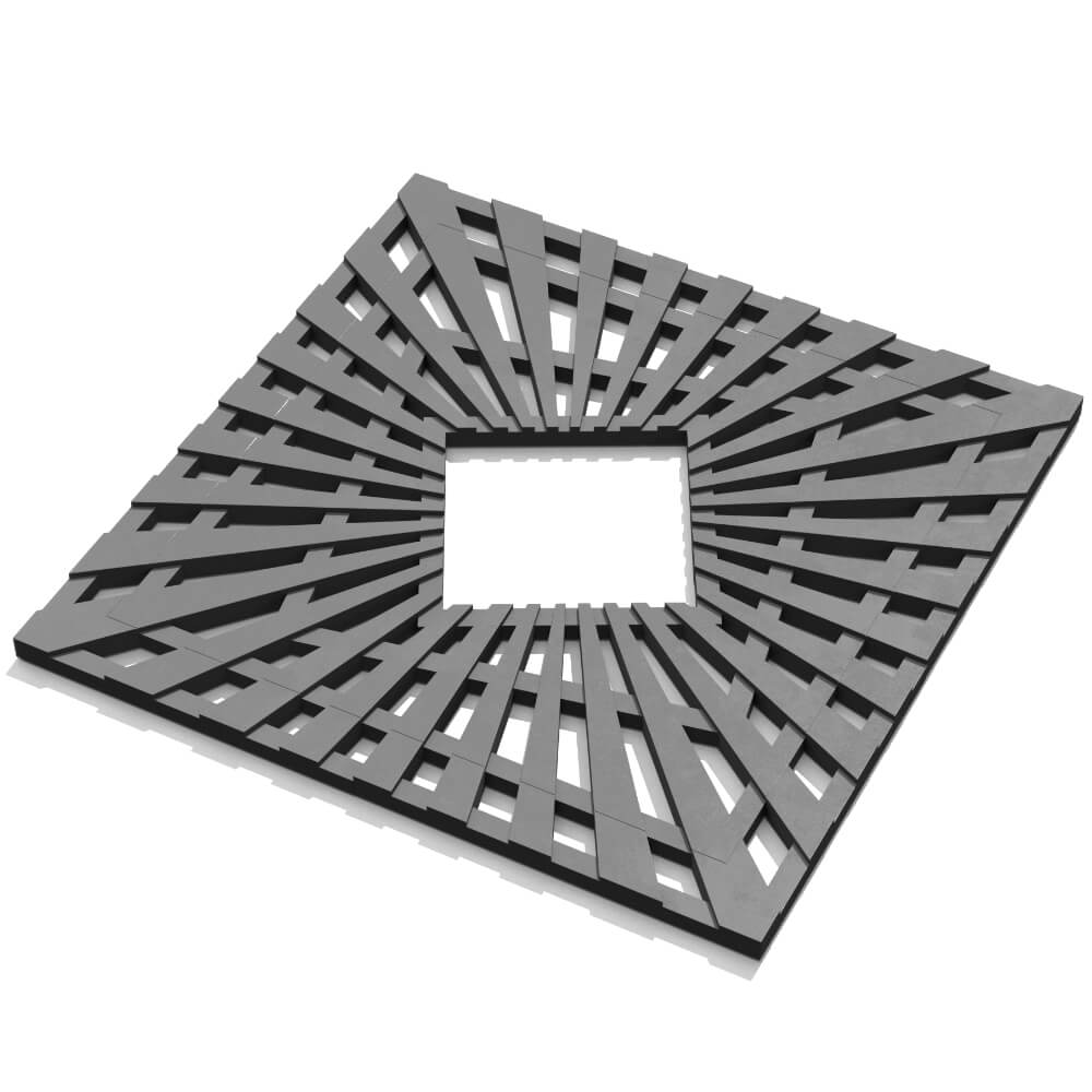 Приствольная решетка для дерева ZKING ATMOSPHERE 1.2х1.2м Серая в Нягани фото