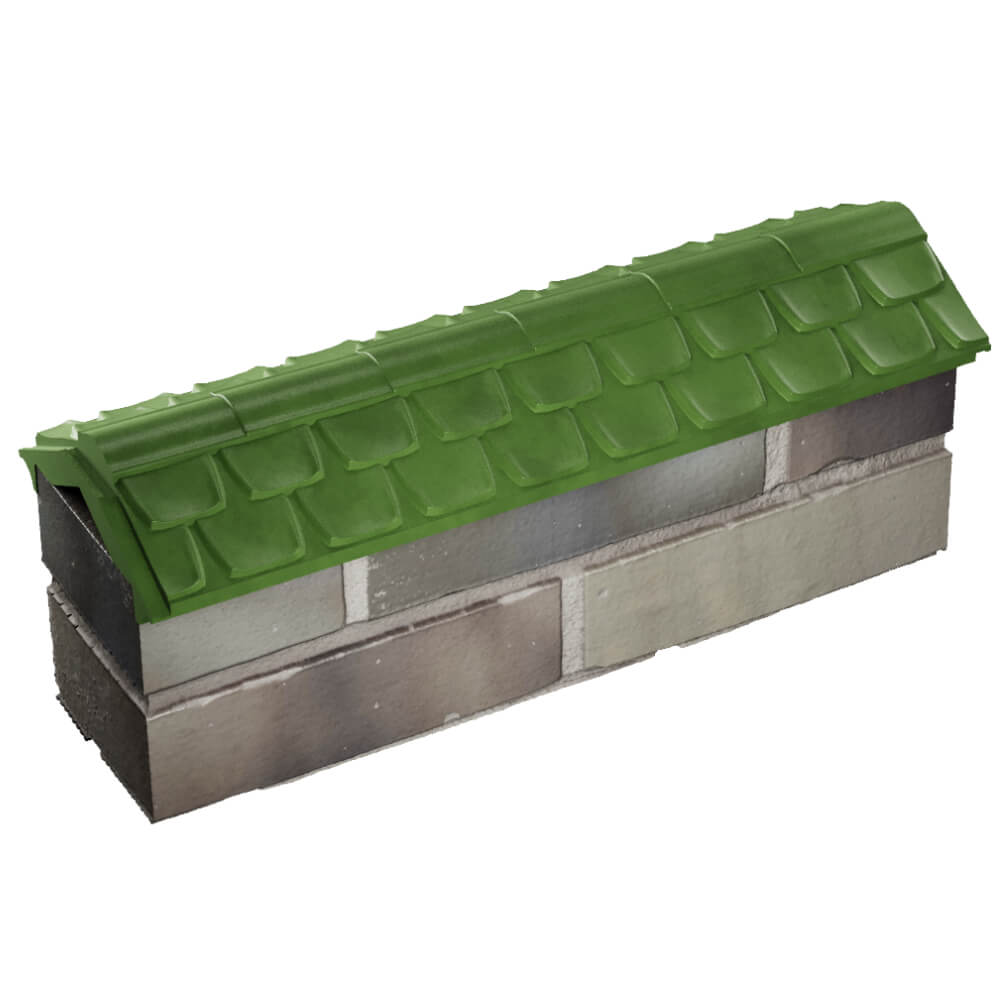 Парапет Zking Эльбрус Зеленый с посадкой на 0.5 кирпича (130мм) в Нягани фото